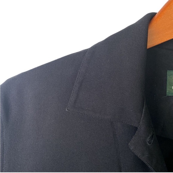 Lauren Ralph Lauren, 100% silk black long sleeve Shacket shirt/jacket, green tag - Picture 4 of 7